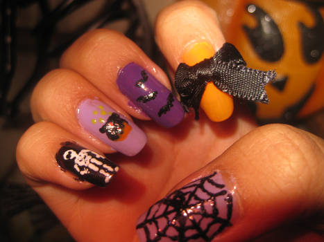 Halloween Nails -Right hand-
