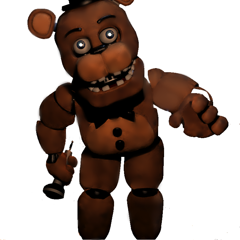 Unwithered Freddy Fnaf 2 Something Scary, Fnaf Characters, - Fnaf 2  Unwithered Freddy, HD Png Download - 748x1052(#1721031)