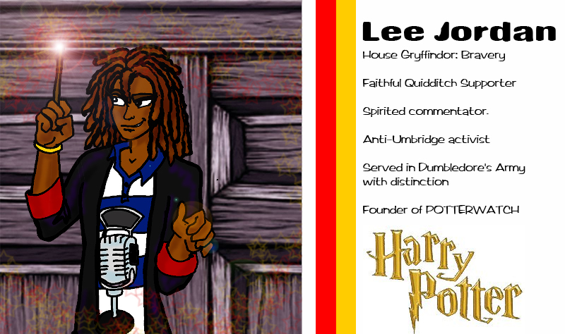 Harry Potter - Lee Jordan by Indigeaux on DeviantArt