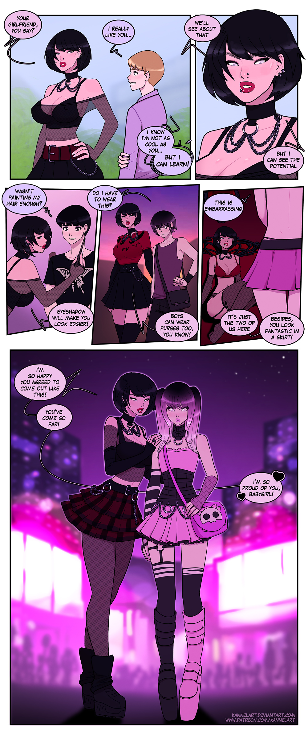 My Goth Girlfriend By Kannelart On Deviantart