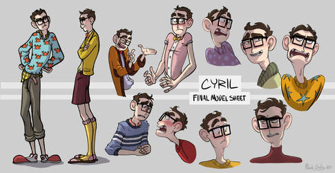 Cyril model sheet