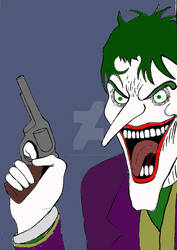 Joker with a gun