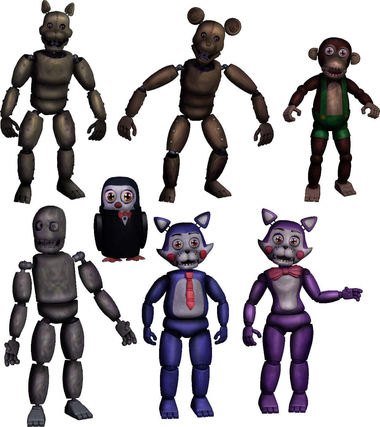 Fixed Animatronics The Return to Freddy's by Alexander133Official on  DeviantArt