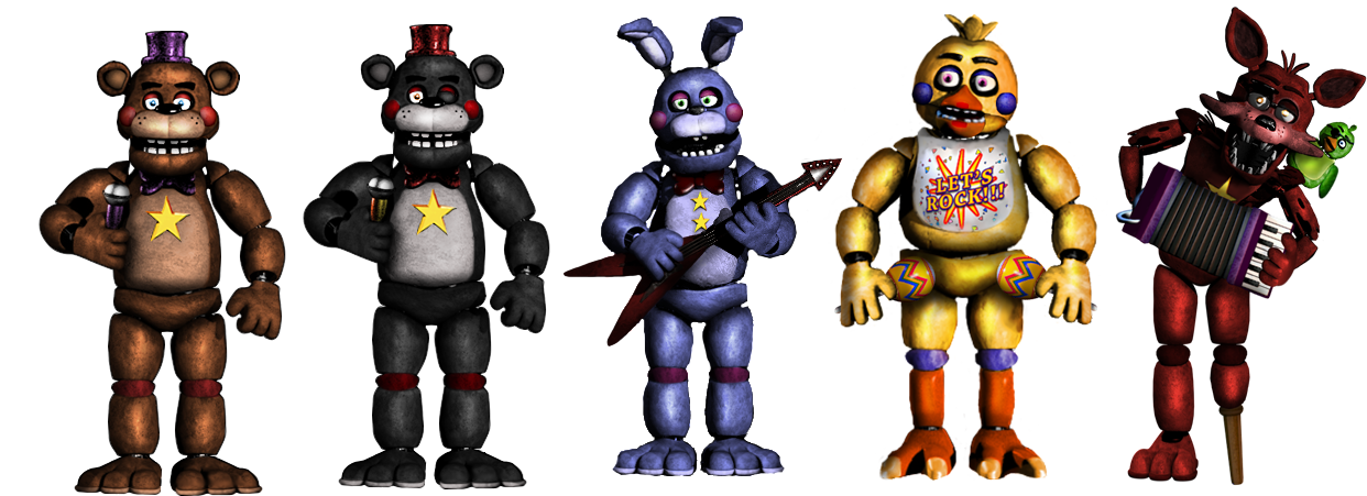 Fixed FNAF4 Animatronics by Alexander133Official on DeviantArt