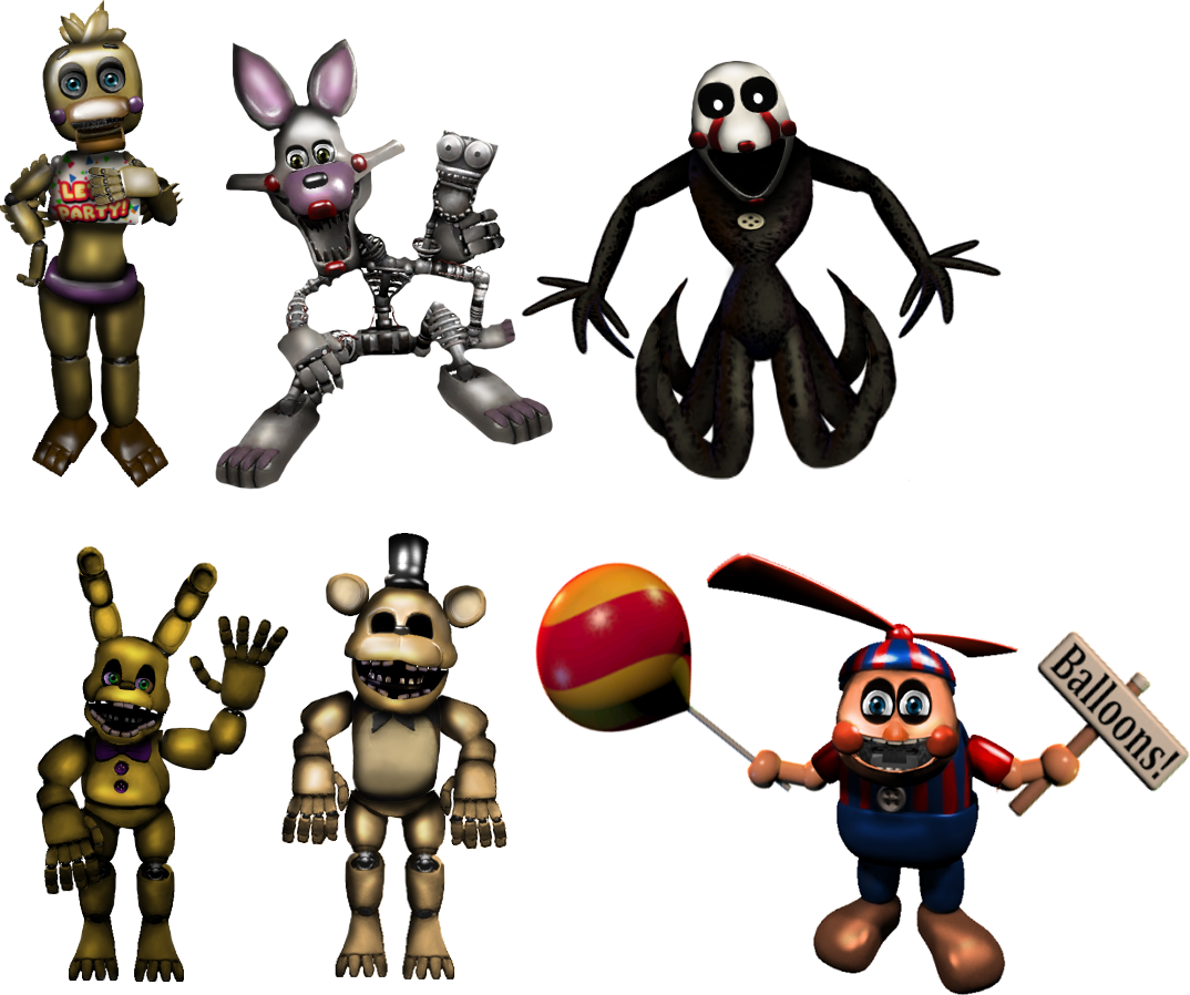 Fixed Animatronics The Return to Freddy's by Alexander133Official on  DeviantArt