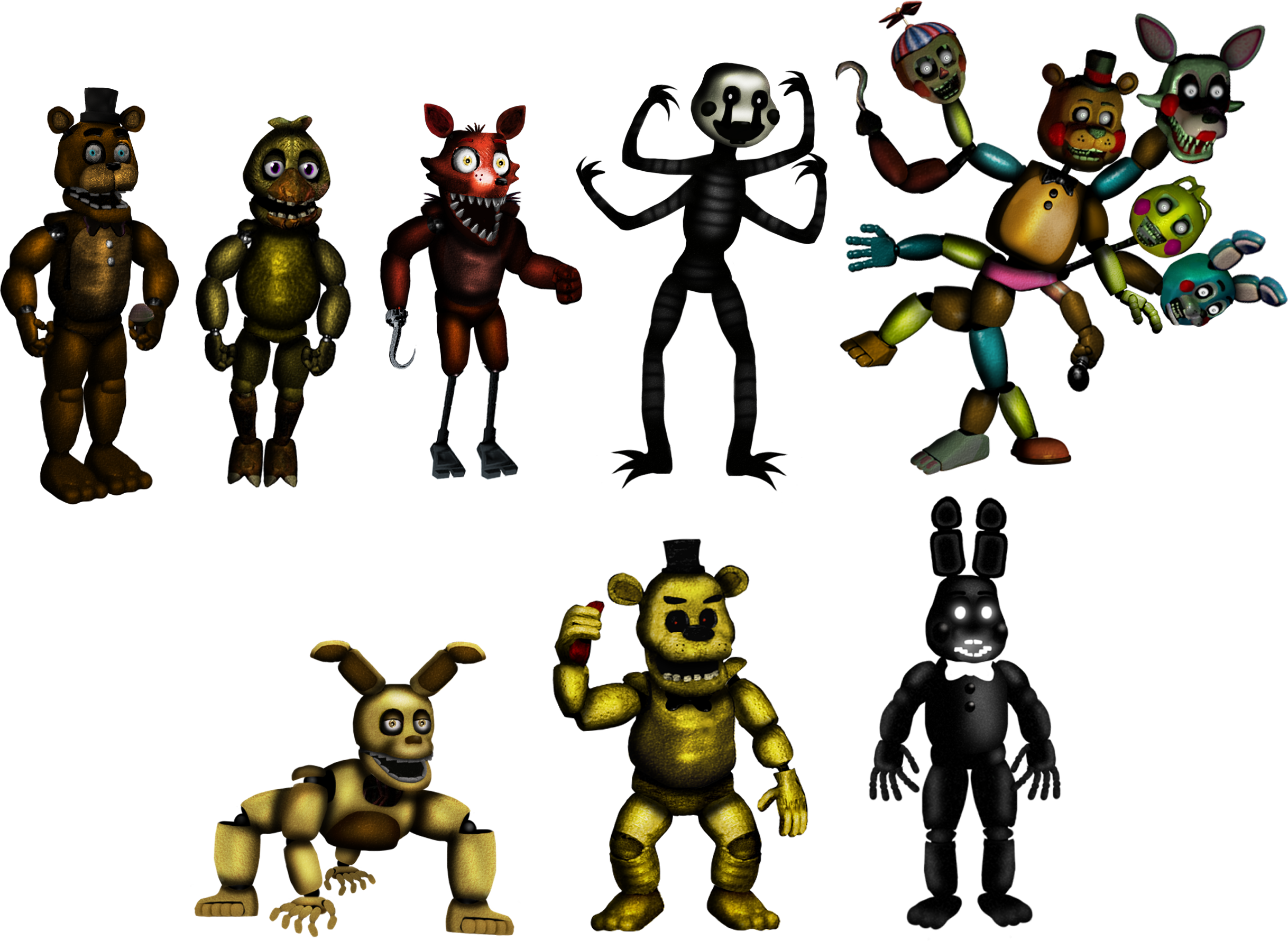 Funtime Animatronics FNAF2 by Alexander133Official on DeviantArt