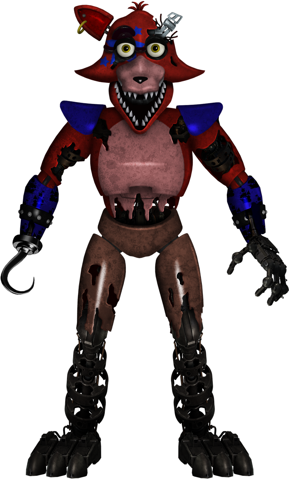 Withered Foxy has been fixed! Unwithered Foxy! (FNaF 2 Mod) 