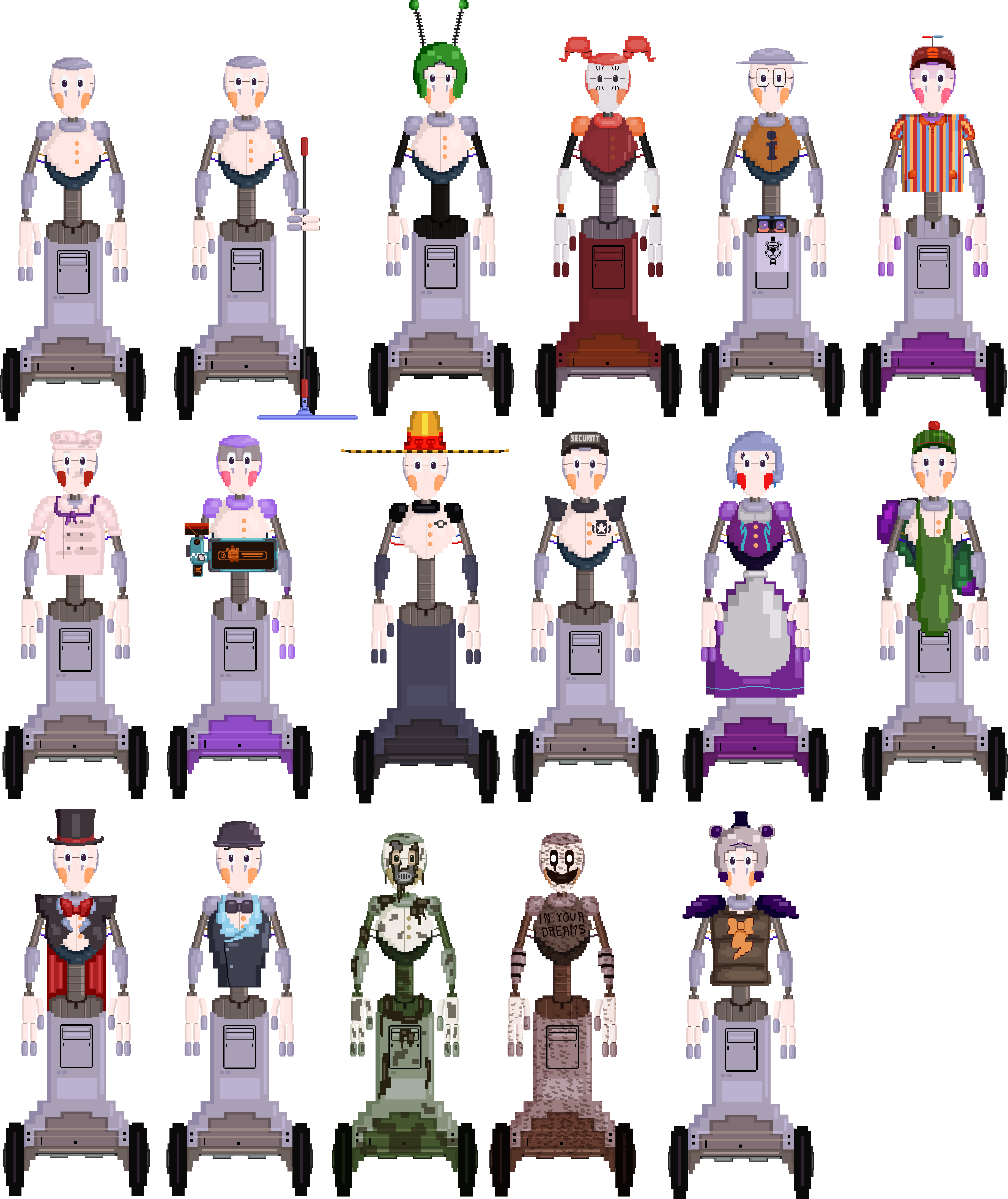 8 bit S T A F F Bots FNaF9 Security Breach By Alexander133Official On 8-bit-s-t-a-f-f-bots-fnaf9-security-breach-by-alexander133official-on