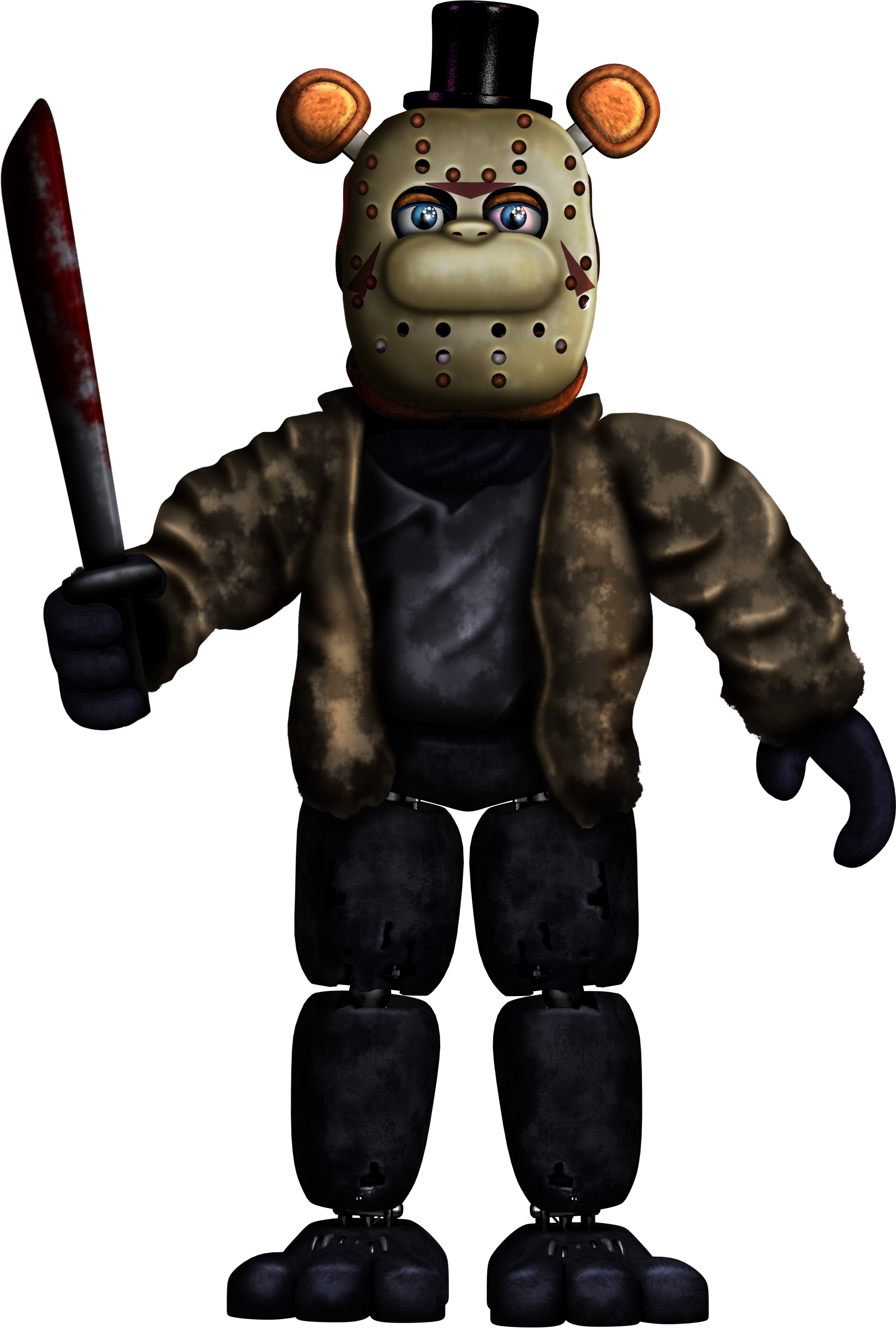 Freddy in FNAF Plus looks like Classic Freddy and Withered Freddy