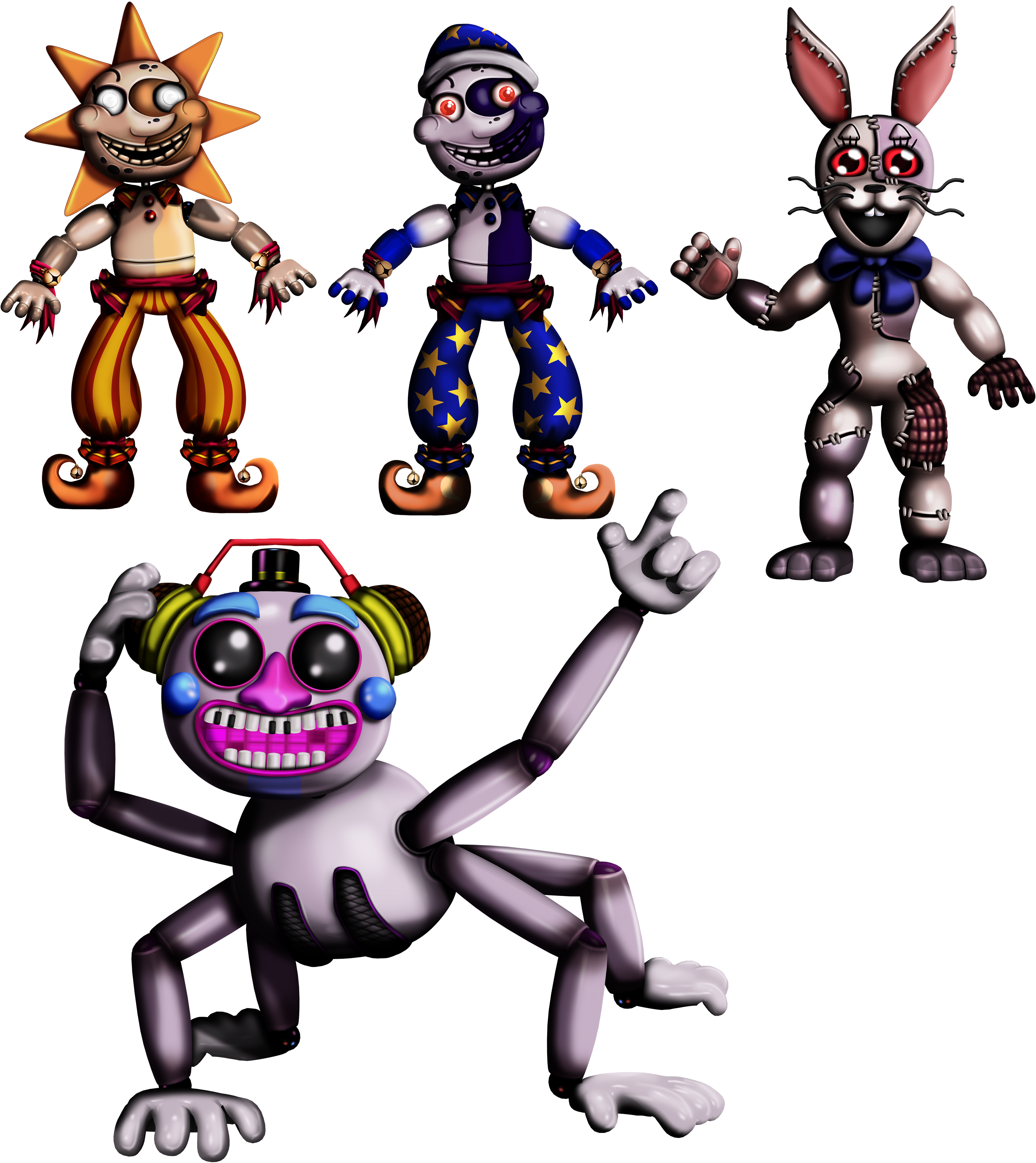 Classic animatronics FNaF 3 by FoxyLISOfficial on DeviantArt