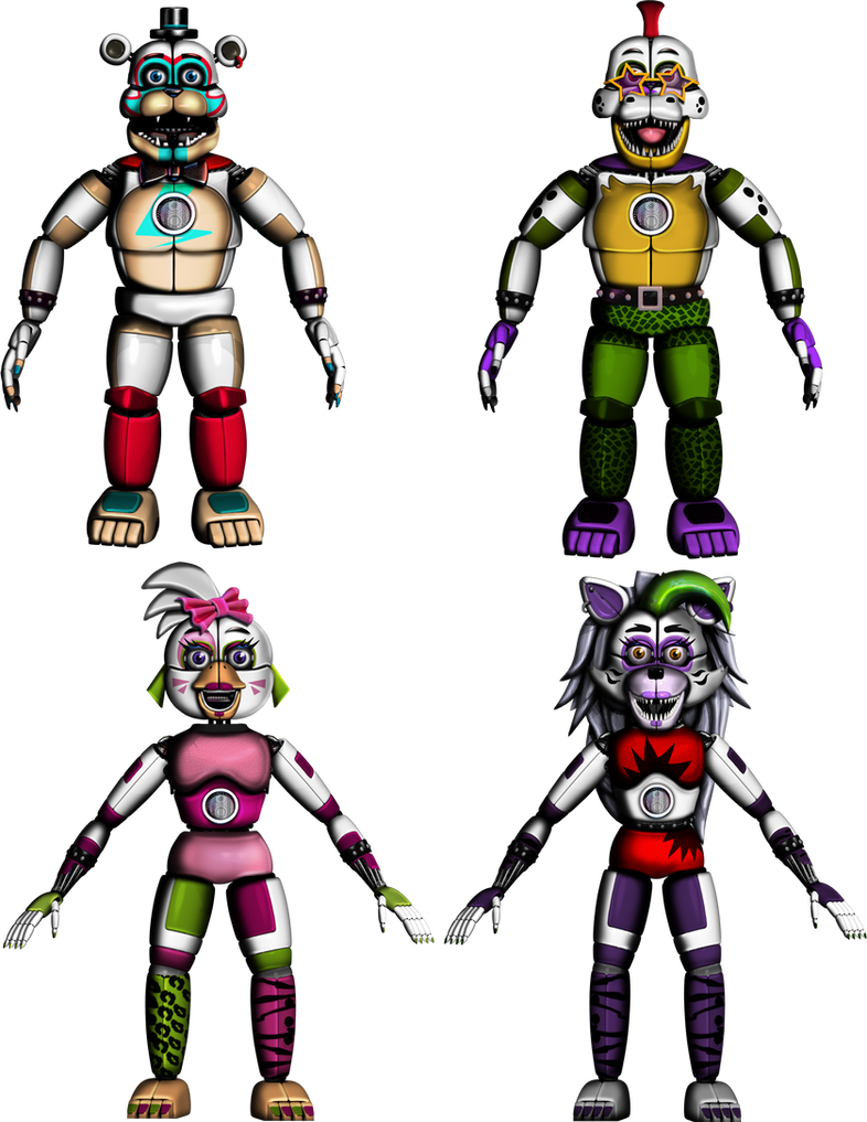 Funtime Glamrock Animatronics (Part 1) by Alexander133Official on ...
