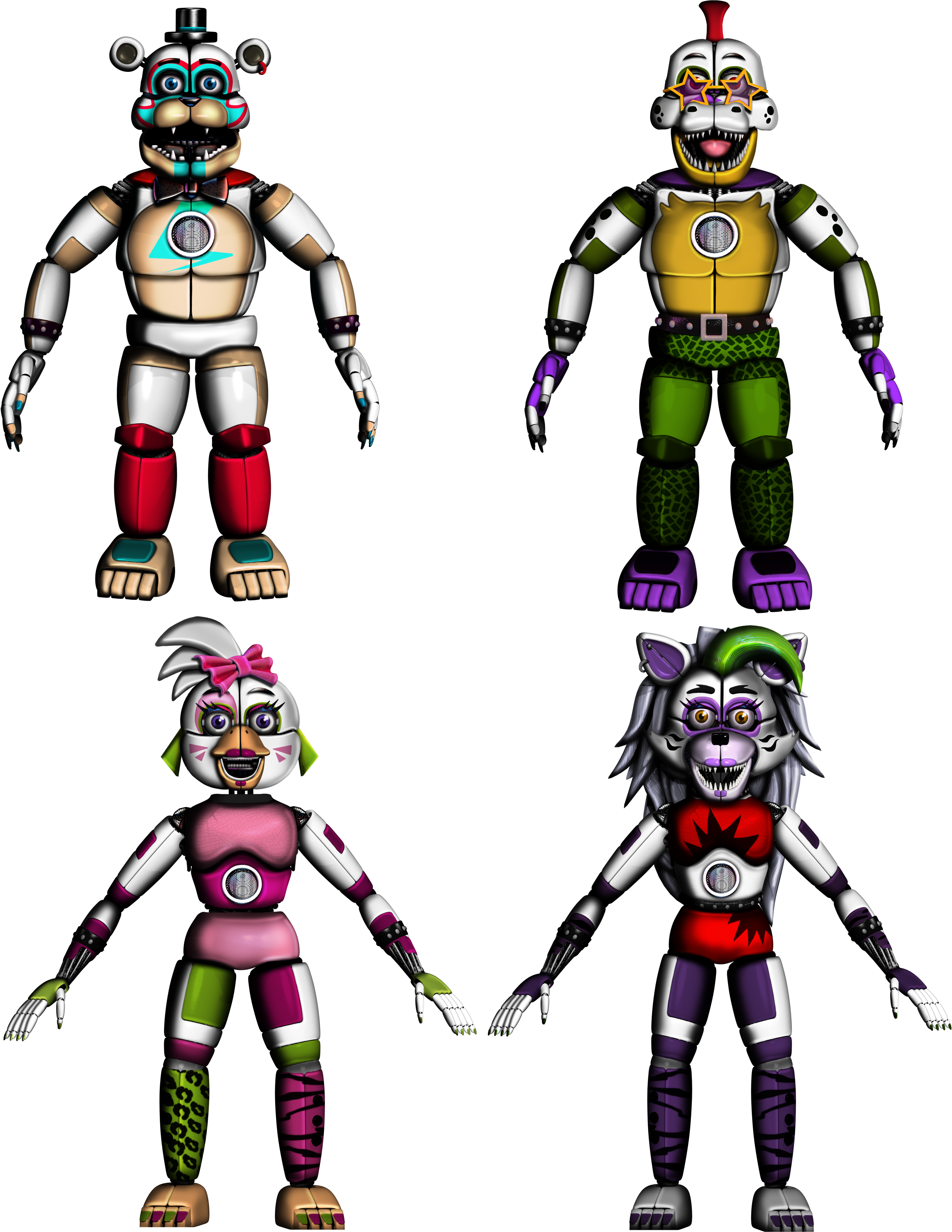 Toy Animatronics Fnaf Plus (Part 2) by YuYu-Bi on DeviantArt