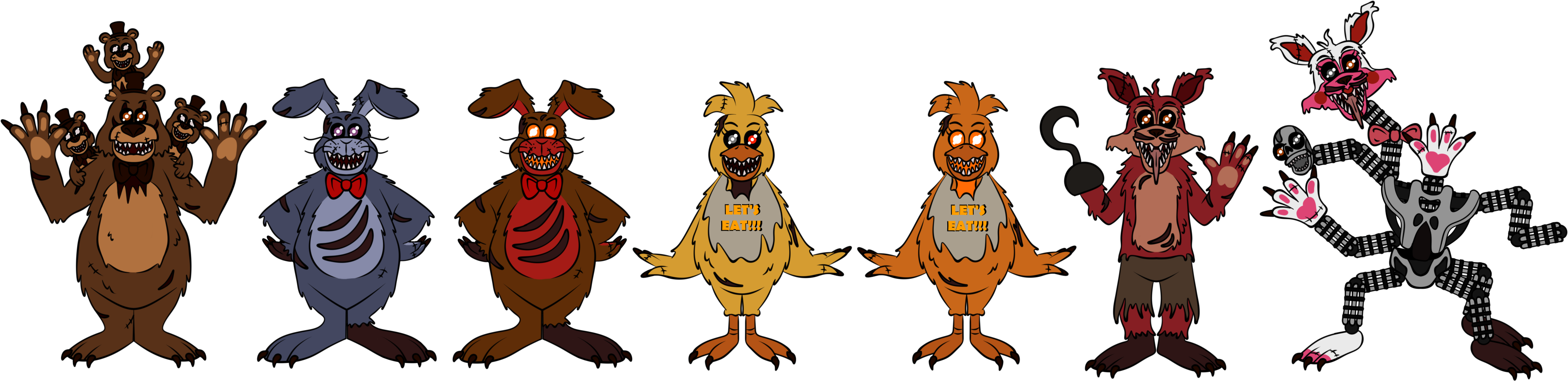 Funtime Animatronics FNAF2 by Alexander133Official on DeviantArt