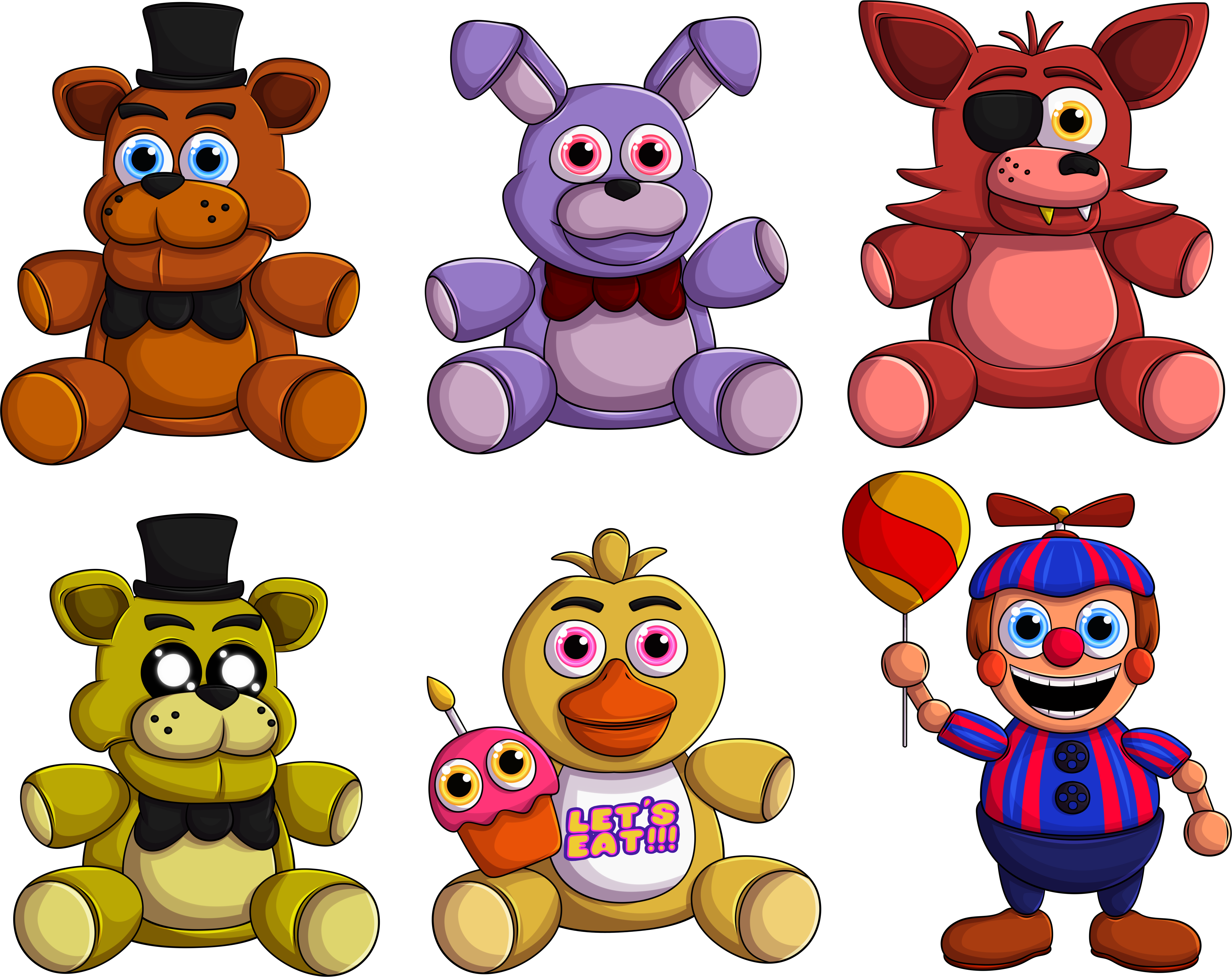 Fnaf4 Animatronics 8-bit by 133alexander on DeviantArt