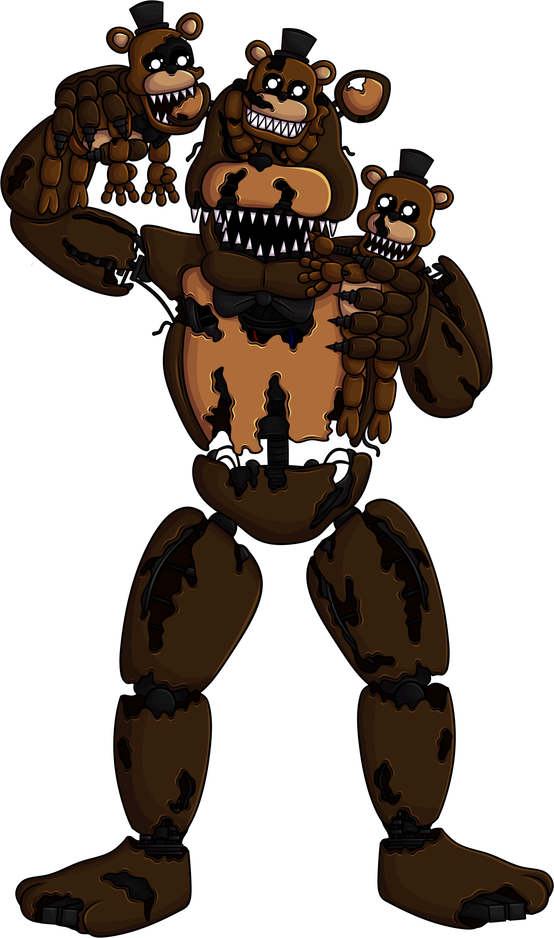 Nightmare Freddy and Freddles by Alexander133Official on DeviantArt