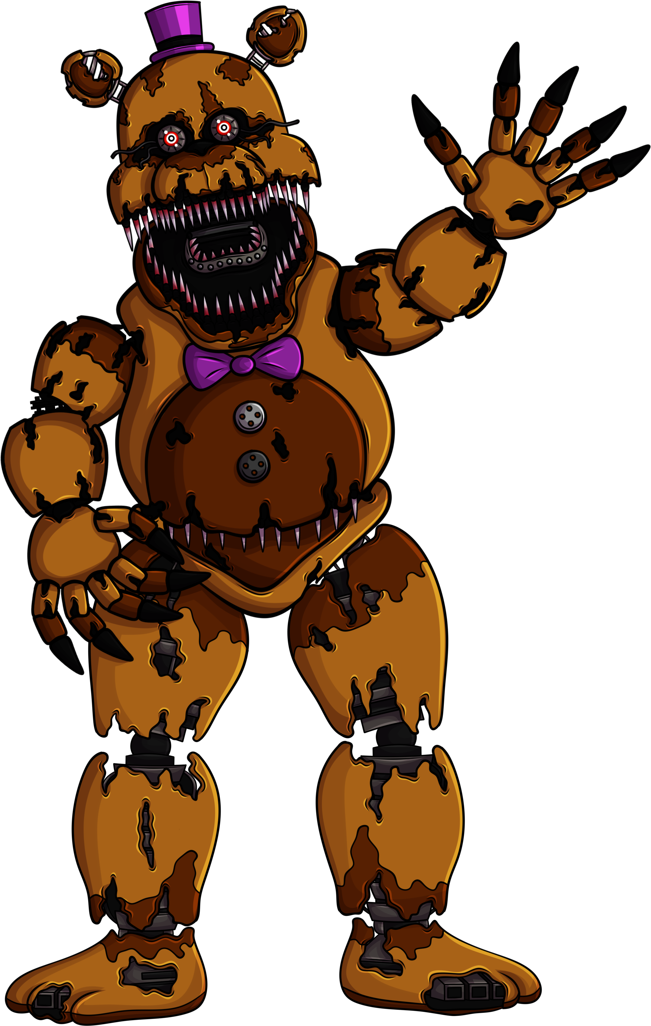 Nightmare Fredbear by MisterioArg on DeviantArt