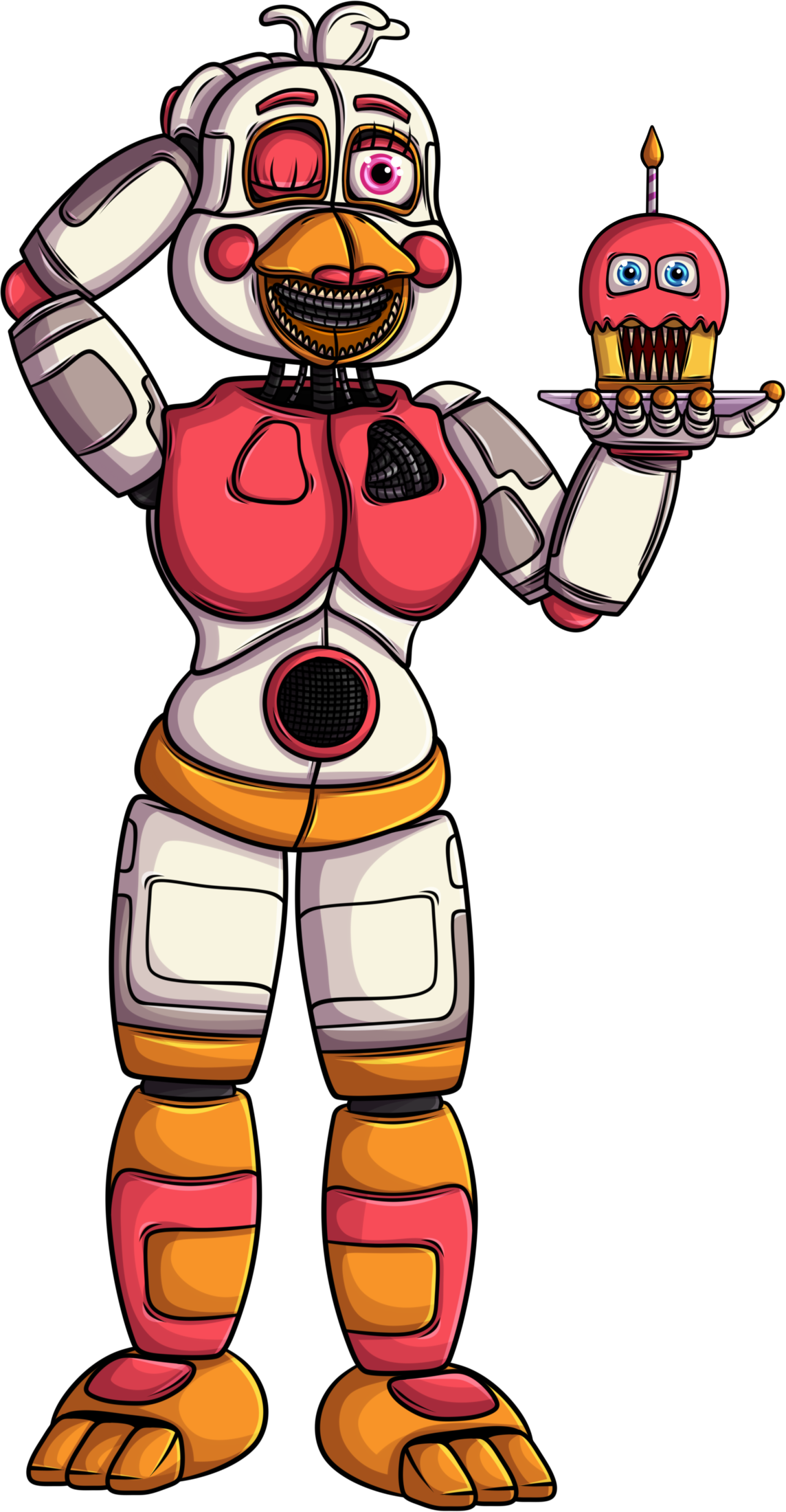 FNAF Funtime Chica 5x7in Art Print 