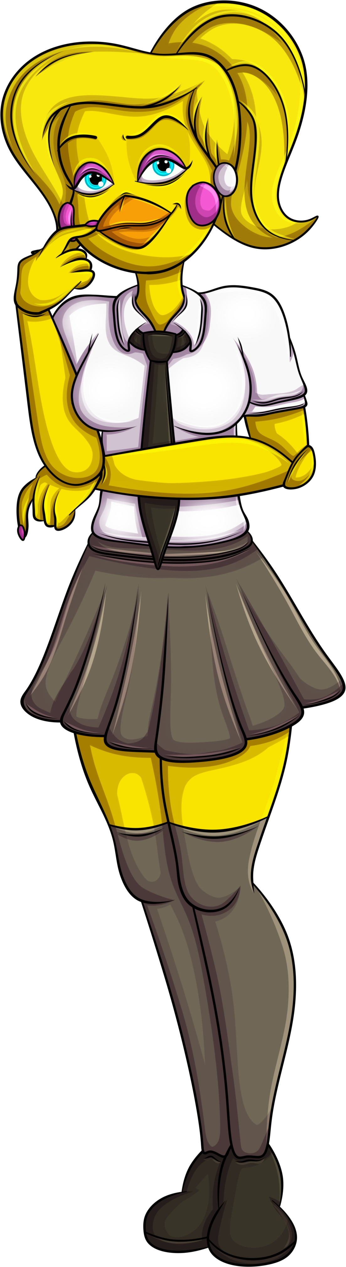 Toy Chica (The High School Years) by Alexander133Official on DeviantArt