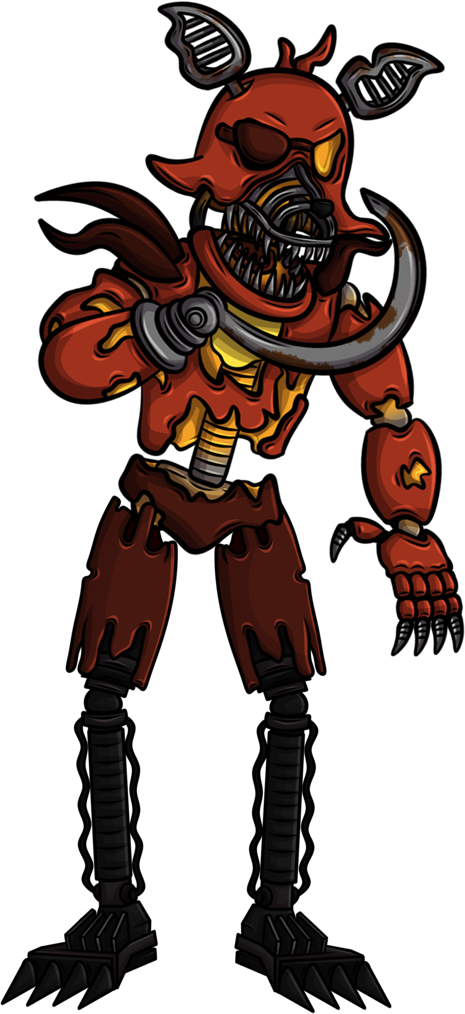 Foxy the Pirate Head Png by YinyangGio1987 on DeviantArt