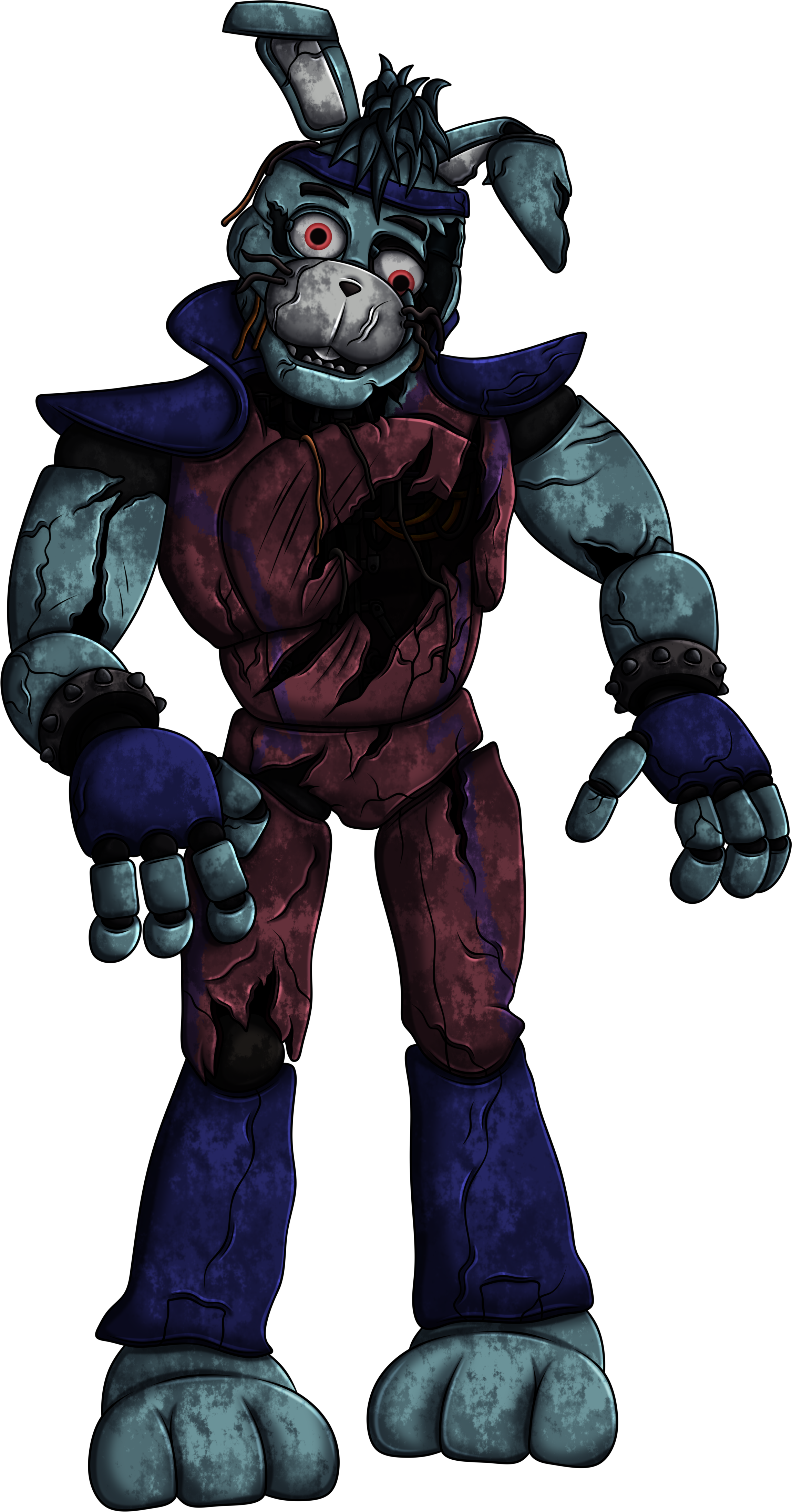 Fnaf SB: RUIN Drawing] Shattered Glamrock Bonnie by