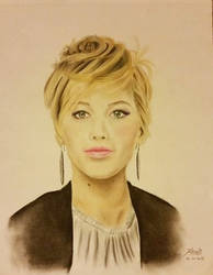 An attempt to draw Jennifer Lawrence