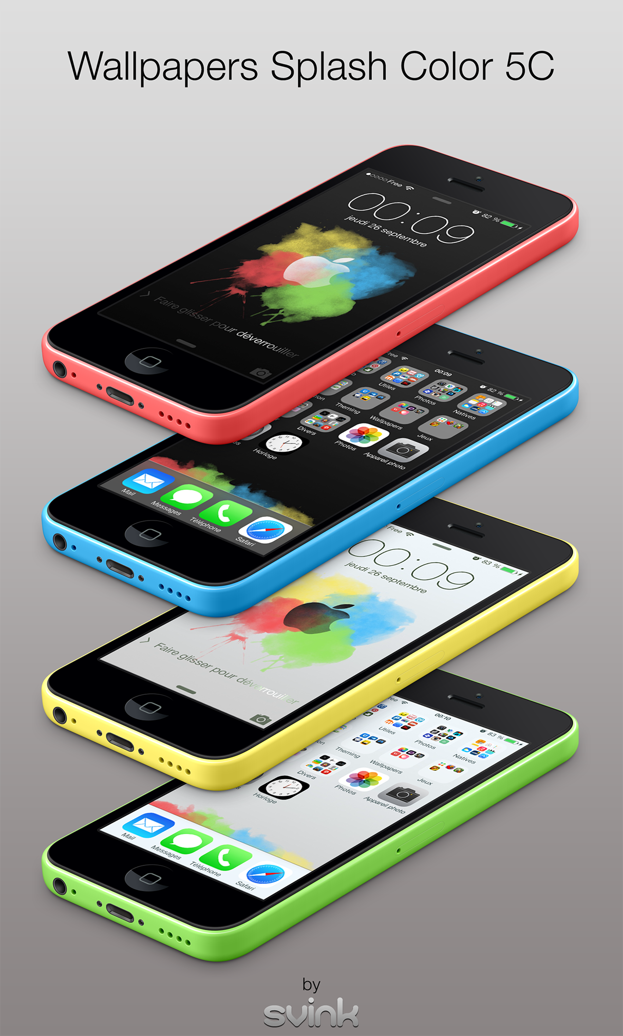 Wallpapers iOS7 LS/SB : Color Splash