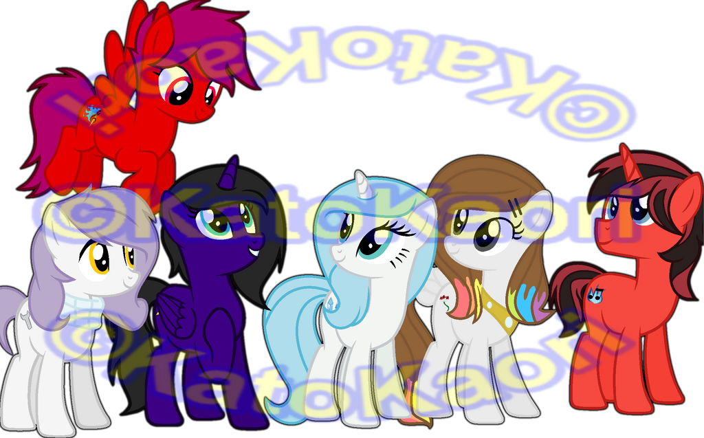 Mane Six by KatoKaori on DeviantArt