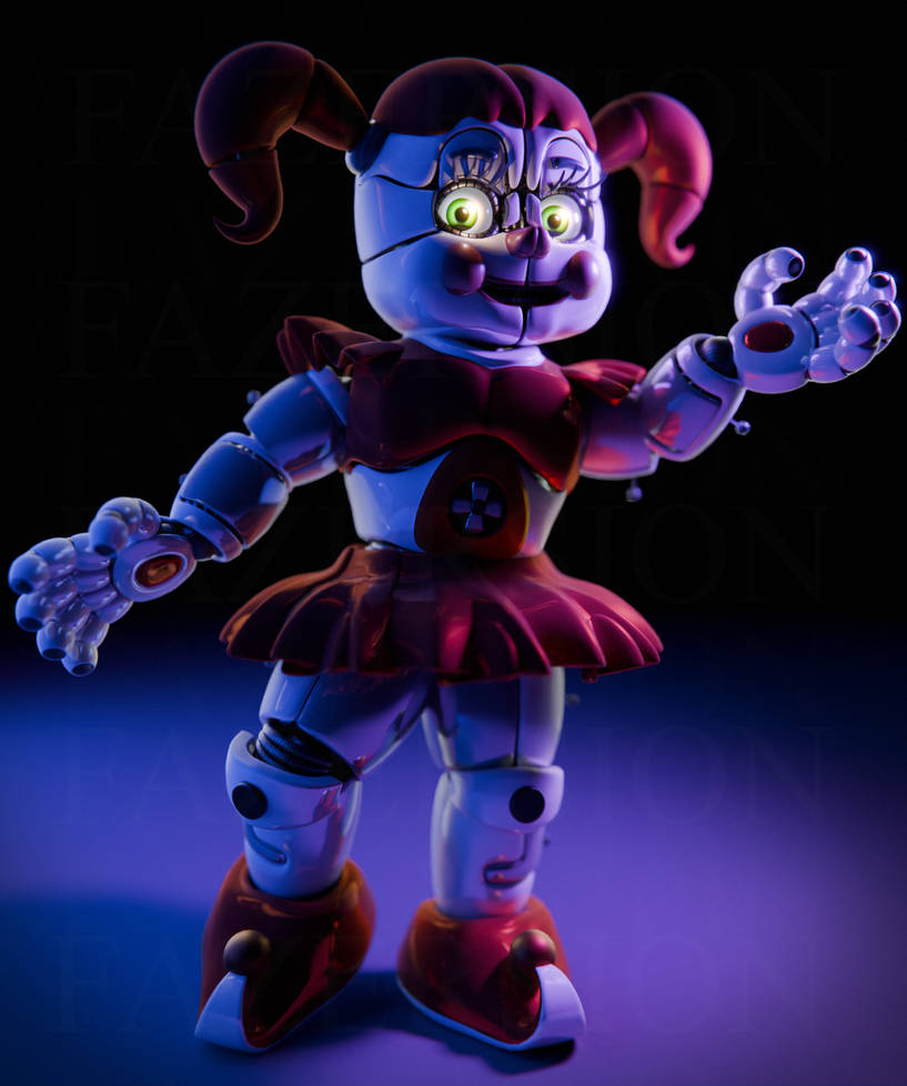 Circus Baby V8 by Fazersion (Blender remodel)