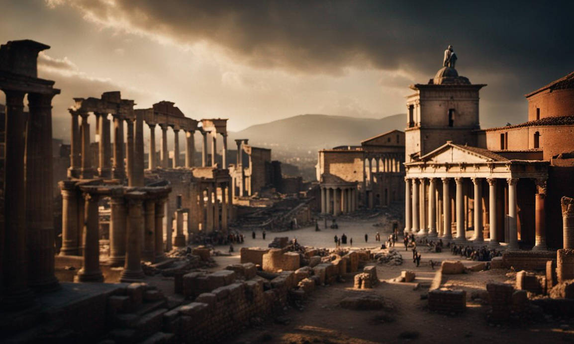 Damaged Rome destroyed roman city by Darianastic on DeviantArt