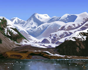 Alaskan Mountains - Study