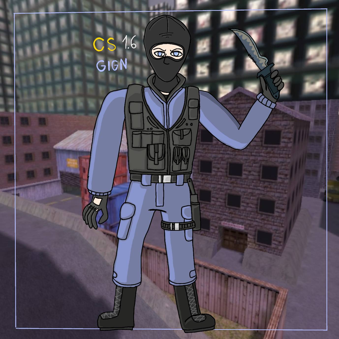 CS 1.6 - GIGN (fanart) by iDqwerty on DeviantArt