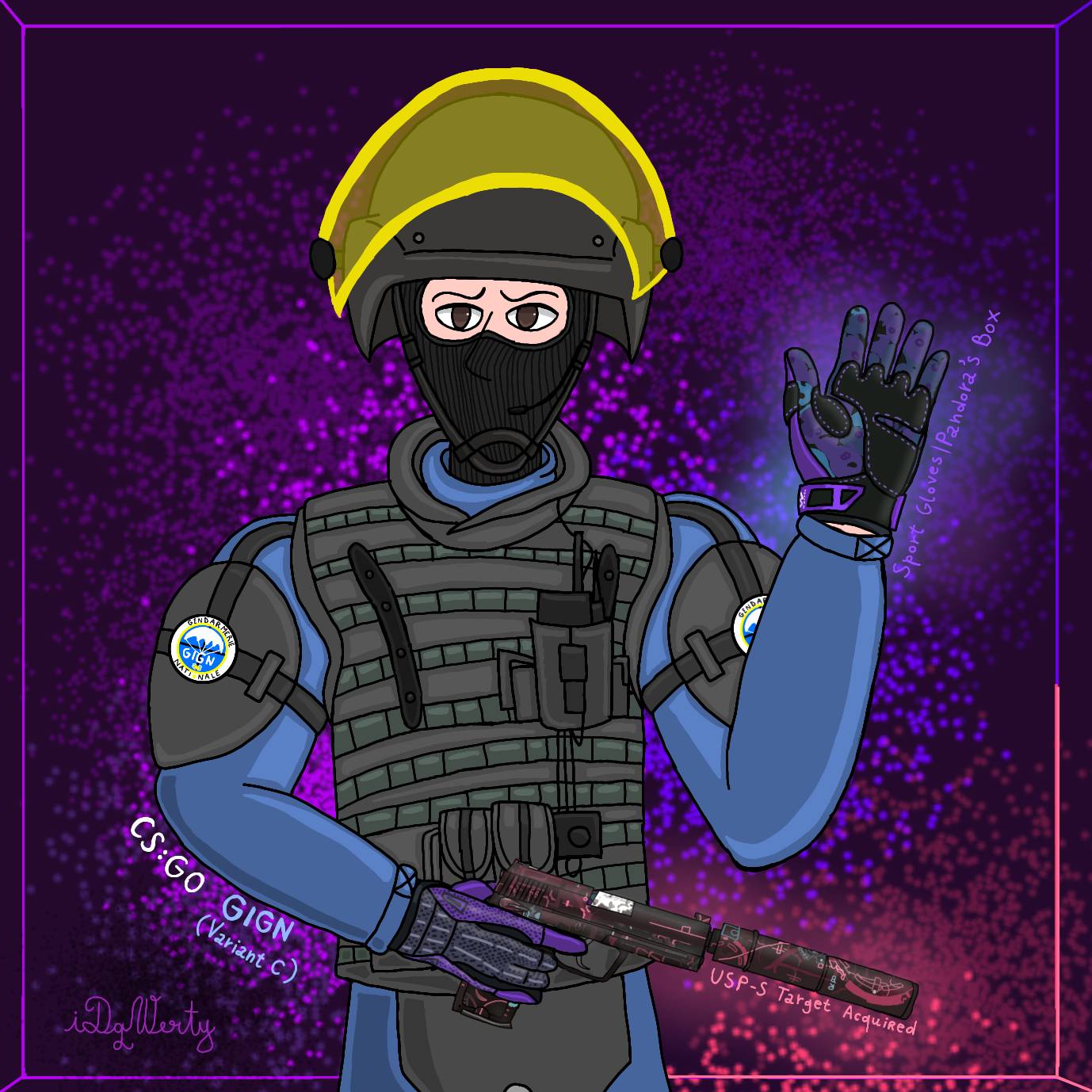 GIGN (Variant C) silent defense ! - CS:GO fanart by iDqwerty on DeviantArt