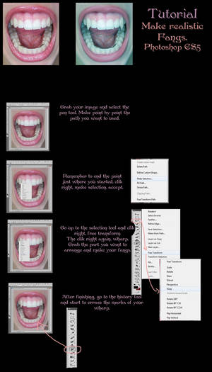 Vampire fangs tutorial by StarsColdNight Vampire fangs tutorial by StarsColdNight