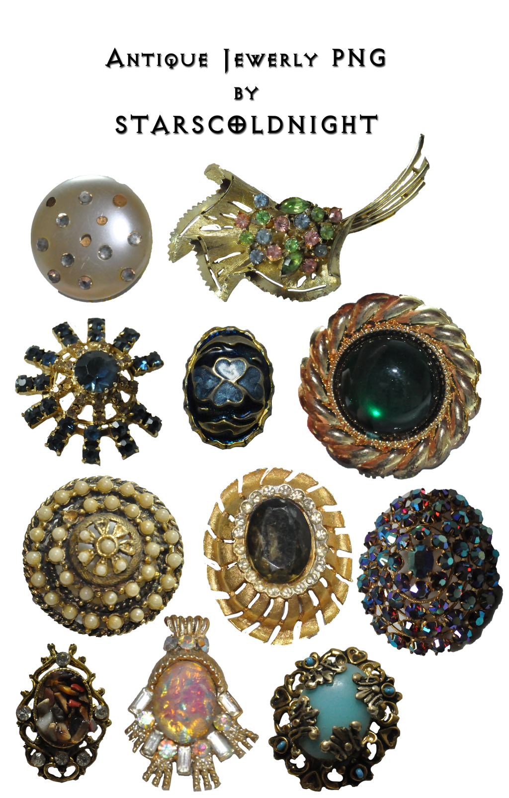 Antique Jewerly png by StarsColdNight