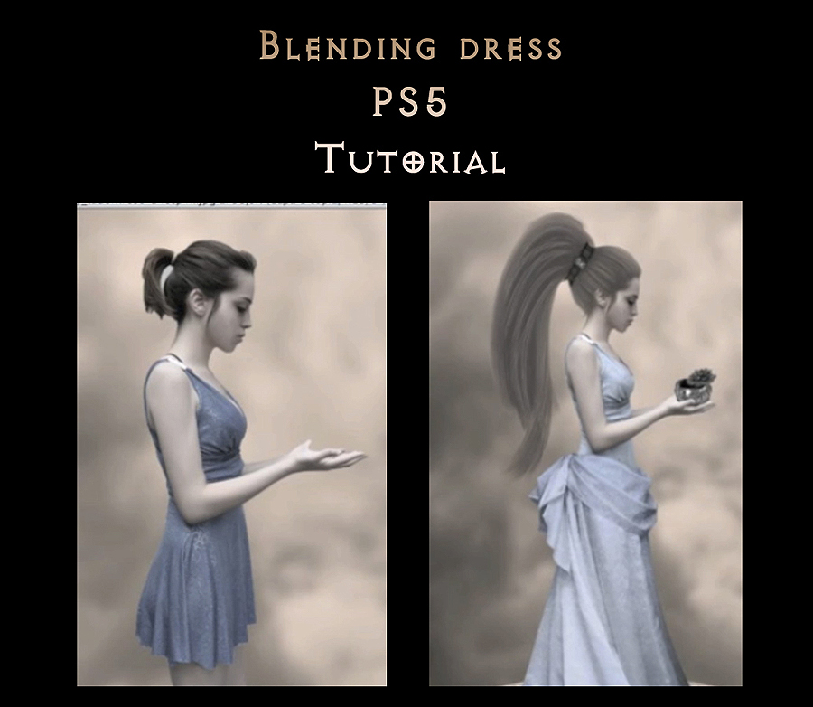 blending dress pS5 tutorial by StarsColdNight blending dress pS5 tutorial by StarsColdNight