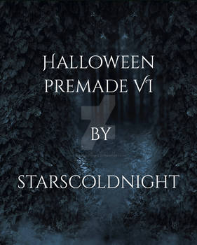 Halloween VI v3 Premade Bg By Starscoldnight blue