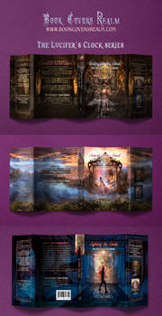 Book series mockup dust jacket designs