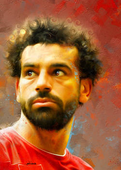 Mohamed Salah portrait by Hosam Altohamy