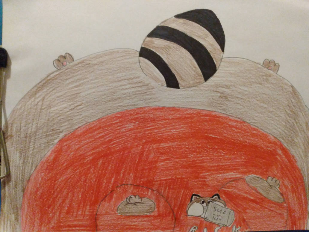 Ricky raccoon suckolux inflation by mystrypainter7 on DeviantArt