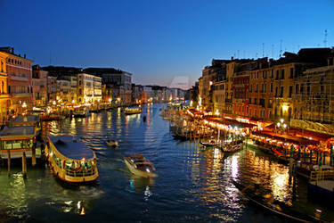 Venice Grand Canal at Night