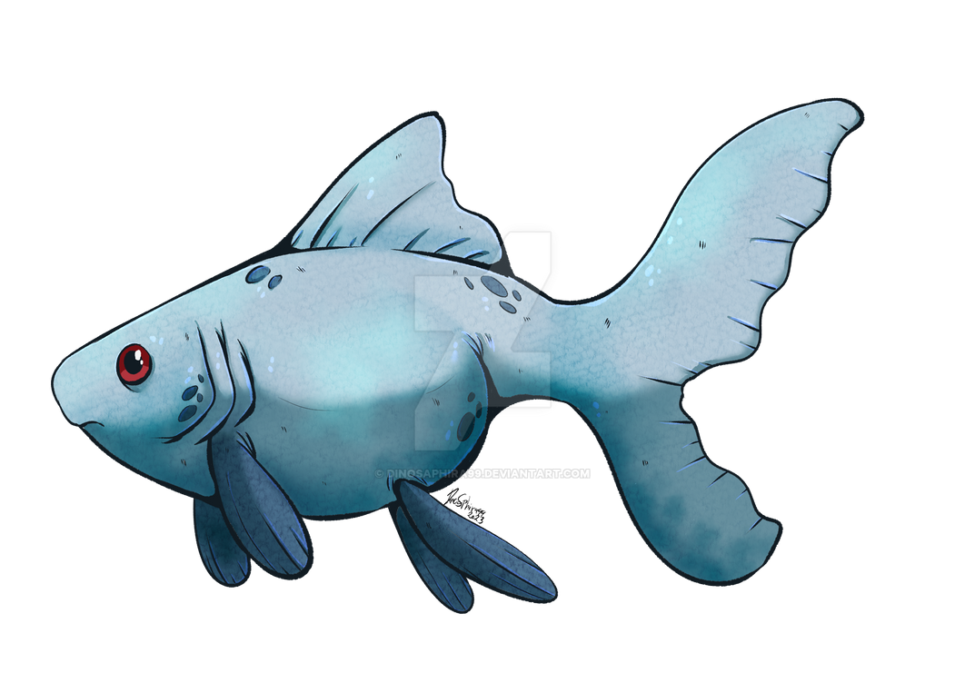 Blue Goldfish by dinosaphira99 on DeviantArt