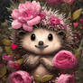 Fantasy Cute Hedgehog Portrait