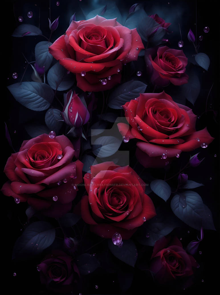 Free Roses Background by MoonlightCreationsFr on DeviantArt