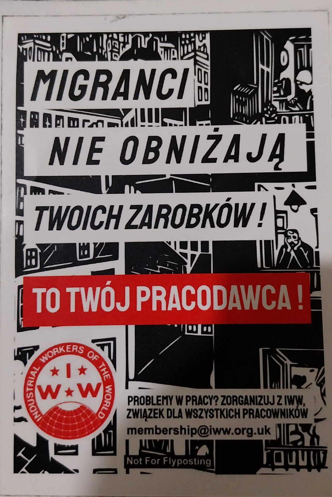 Polish IWW sticker