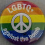 LGBTQIA Peace badge