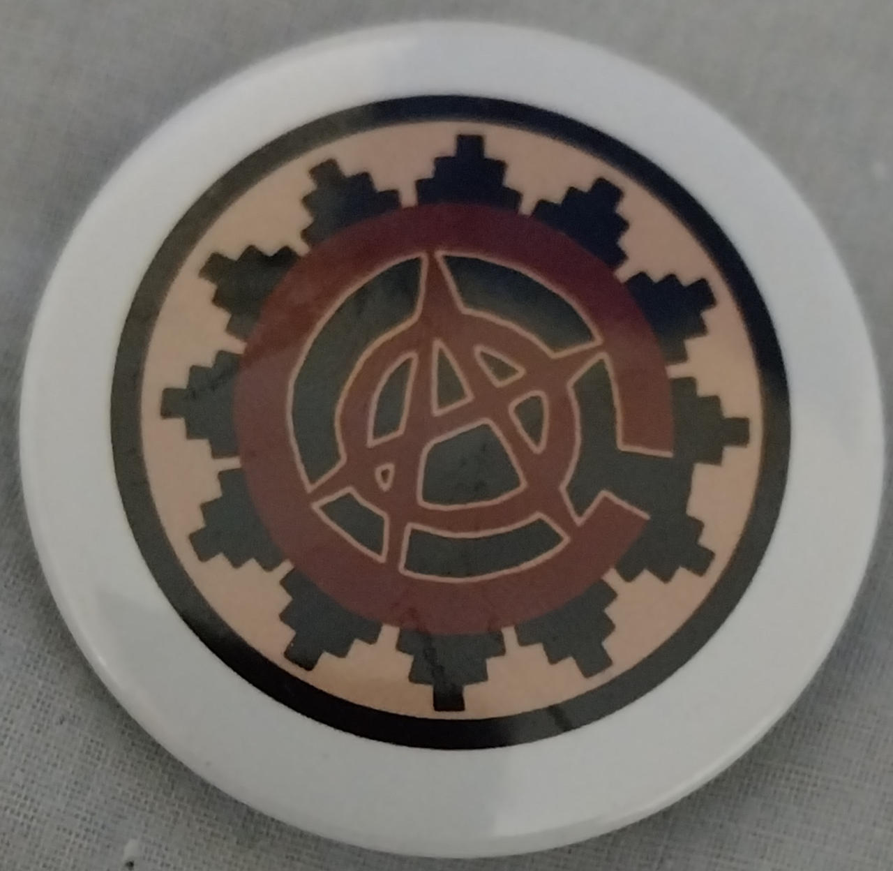 Zapata anarchist badge