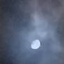 Cloudy moon
