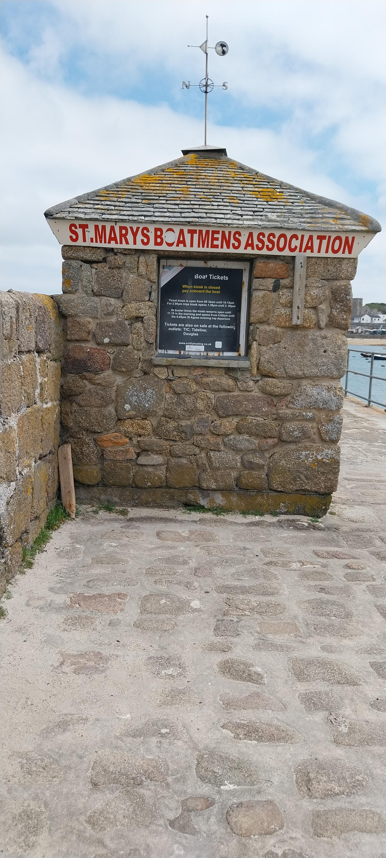 St Mary's boatmans ticket office