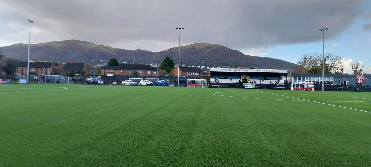Hills behind the football ground
