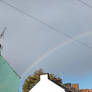 Rainbow over the streets
